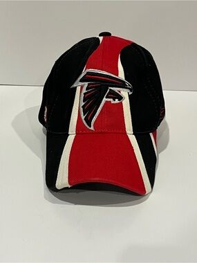 Vitage 2002 Atlanta Falcons Red Black White Logo Baseball Cap Reebok Official NF